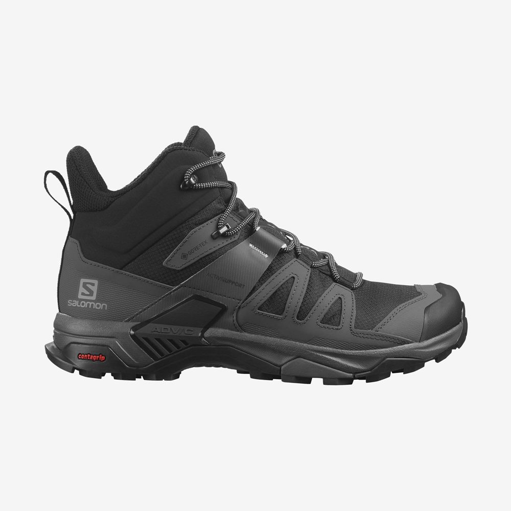 Salomon X ULTRA 4 MID GORE-TEX Botas De Montaña Hombre - Negras - Colombia (15837-NAMH)